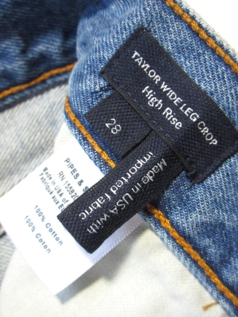 NWT Veronica Beard Taylor in Enough Said High Rise Wide-Leg Cropped Jeans 28 - Picture 8 of 12